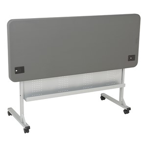 Flip & Store Blow-Molded Nesting Table - Folded