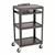 Adjustable-Height Metal AV Cart w/ Electric & Sliding Tray