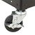 Adjustable-Height Metal AV Cart w/ Electric & Sliding Tray - Caster