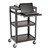 Adjustable-Height Metal AV Cart w/ Electric & Sliding Tray