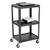 Adjustable-Height Metal AV Cart w/ Electric