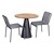Contemporary Round Outdoor Teak Table