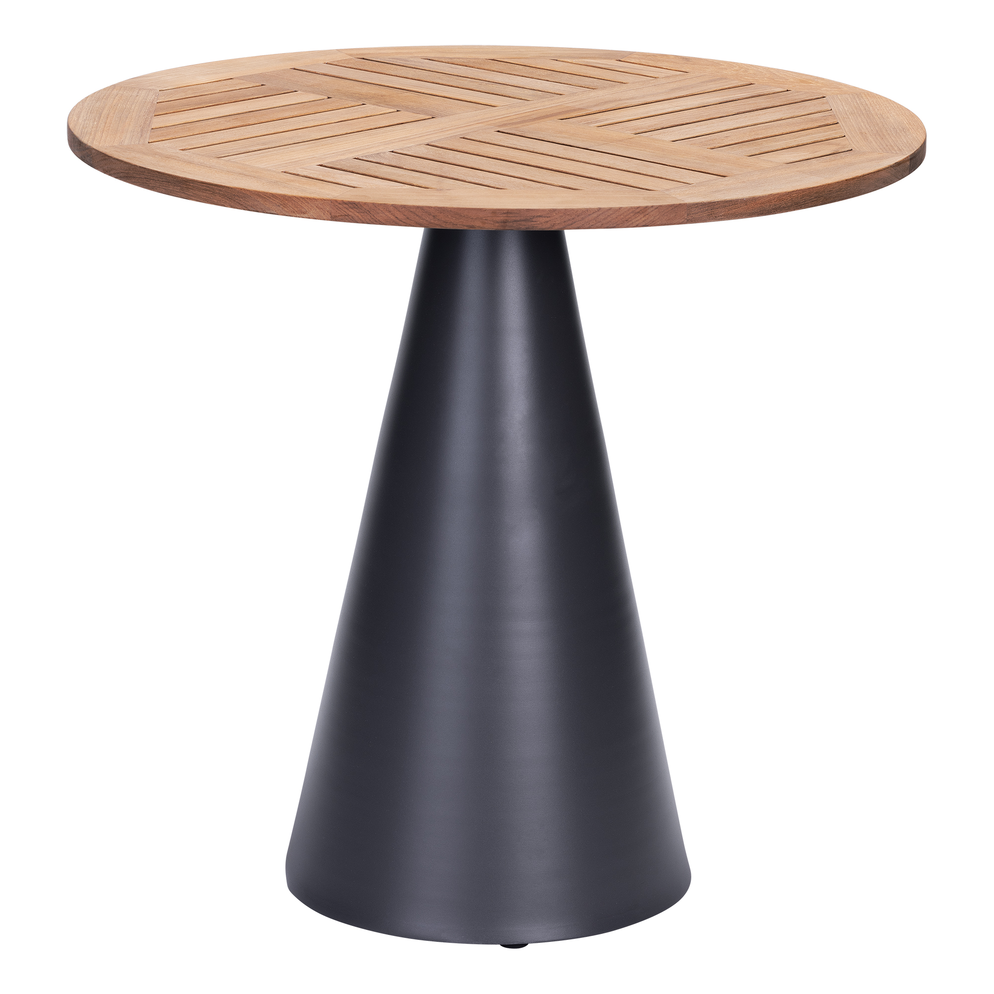 Contemporary Round Outdoor Teak Table