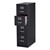 Vertical File Cabinet w/ Four Drawers - Black
