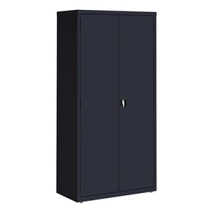Tall Steel Storage Cabinet - Black