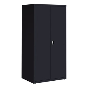 Tall Steel Storage Cabinet - Black