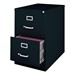 Vertical File Cabinet w/ Two Drawers - Legal Size (25" D) - Black