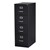 Vertical File Cabinet w/ Four Drawers - Black