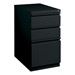 Three-Drawer Mobile Pedestal Cabinet - Black
