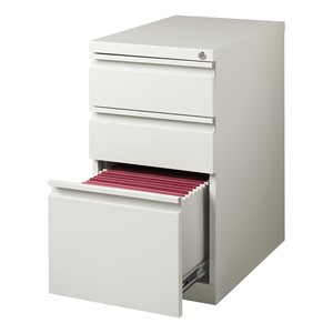 Three-Drawer Mobile Pedestal Cabinet - Gray