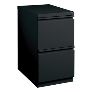 Two-Drawer Mobile Pedestal Cabinet - Black