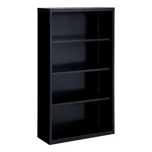 Metal Bookcase (60" H) - Black
