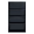 Metal Bookcase (60" H) - Black