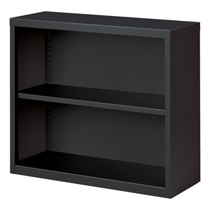 Metal Bookcase (30" H) - Charcoal