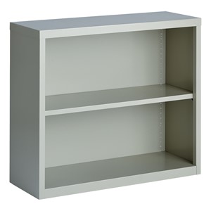 Metal Bookcase (30" H) - Gray