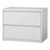 Lateral File Cabinet w/ Two Drawers (36" W) - Gray
