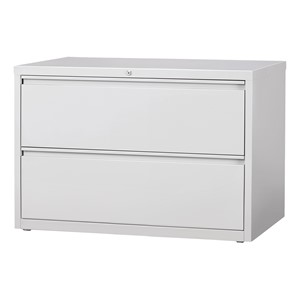 Lateral File Cabinet w/ Two Drawers (42" W) - Gray