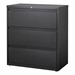 Lateral File Cabinet w/ Three Drawers (36" W) - Black