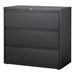 Lateral File Cabinet w/ Three Drawers (42" W) - Black