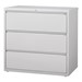 Lateral File Cabinet w/ Three Drawers (42" W) - Gray