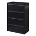 Lateral File Cabinet w/ Four Drawers (36" W) - Black