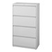 Lateral File Cabinet w/ Four Drawers (30" W) - Gray