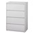 Lateral File Cabinet w/ Four Drawers (36" W) - Gray