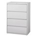 Lateral File Cabinet w/ Four Drawers (36" W) - Gray