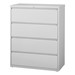 Lateral File Cabinet w/ Four Drawers (42" W) - Gray