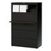 Lateral File Cabinet w/ Five Drawers (36" W) - Black