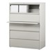 Lateral File Cabinet w/ Five Drawers-4hown  C Open