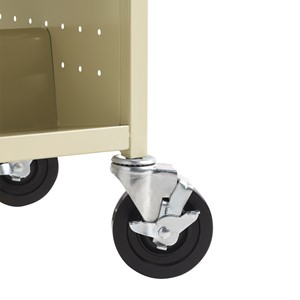 One-Sided Rolling Book Cart - Caster