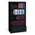 Lateral File Cabinet w/ Four Roll-Out Shelves (36" W) - Black