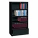 Lateral File Cabinet w/ Four Roll-Out Shelves (36" W) - Black