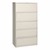 Lateral File Cabinet w/ Four Roll-Out Shelves (36" W) - Putty