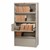 Lateral File Cabinet w/ Four Roll-Out Shelves (36" W) - Putty