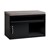 Sliding Door Two Shelf Credenza w/ Cushion - Chinchilla