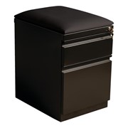Two Drawer Mobile Pedestal Cabinet w/ Seat
