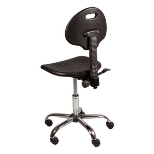 Industrial Polyurethane Stool w/ Tilt Control - Back view