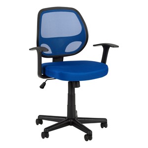 Colorful Mesh Back Task Chair w/ Tilt & Arms - Brilliant Blue