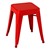Metal Stack Stool - 18" H - Red