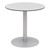 Alfresco Bistro Indoor/Outdoor Round Pedestal Table (30" Diameter) - Fashion Gray Top/Silver Frame