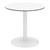 Alfresco Bistro Indoor/Outdoor Round Pedestal Table (30" Diameter) - White Top/White Frame