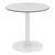 Alfresco Bistro Indoor/Outdoor Round Pedestal Table (30" Diameter) - Fashion Gray/White Frame