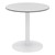 Alfresco Bistro Indoor/Outdoor Round Pedestal Café Table - Fashion Gray Top/White Frame
