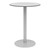 Alfresco Bistro Indoor/Outdoor Round Café Height Table - Fashion Gray Top/Silver Frame