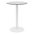 Alfresco Bistro Indoor/Outdoor Round Café Height Table - Fashion Gray Top/White Frame
