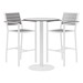 Alfresco Bistro Indoor/Outdoor Café Stool & Round Table - Three Piece Set