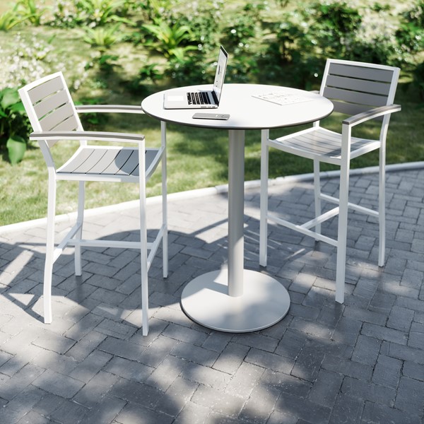 Alfresco Bistro Indoor/Outdoor CafÃ© Stool & Round Table Set