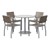 Alfresco Bistro Indoor/Outdoor Round Pedestal Café Table (30" Diameter)